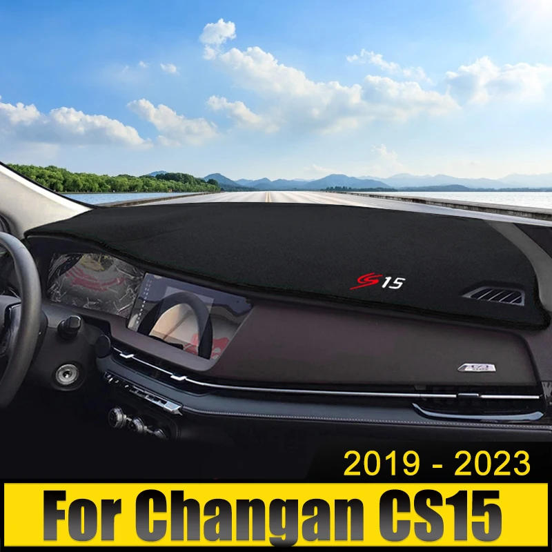 

For Changan CS15 2019 2020 2021 2022 2023 Car Dashboard Cover Avoid Light Pad Sun Shade Anti-UV Carpets Non-Slip Mat Accessories