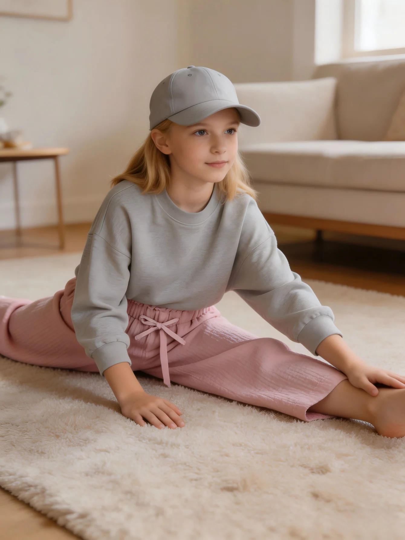2-teilige einfarbige Mädchenhosen mit Schleifendekoration, weiche, leichte und bequeme Leggings, geeignet für Frühling, Sommer und Herbst – Detail 13