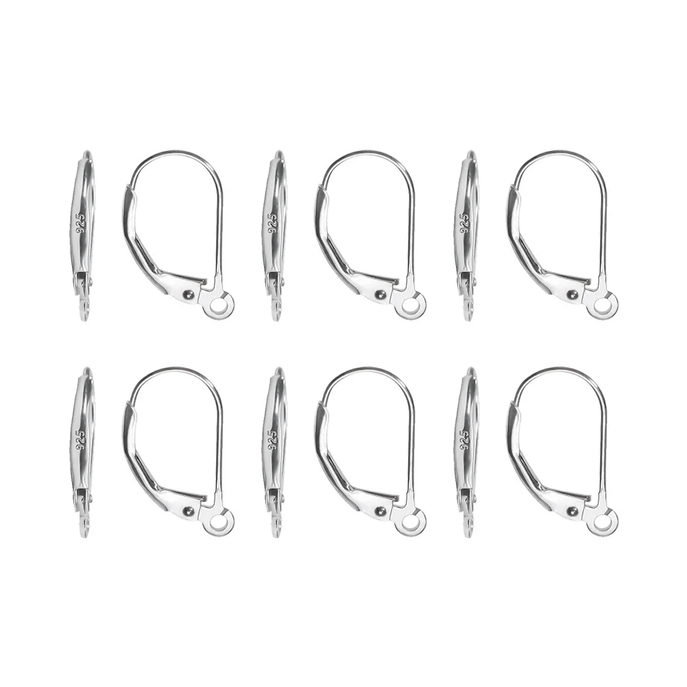 

8 Pcs Heart Earrings Hanging Styling Cable Retro Bookend Heavy Duty Bookends Black Walnut Sterling Silver Perforation