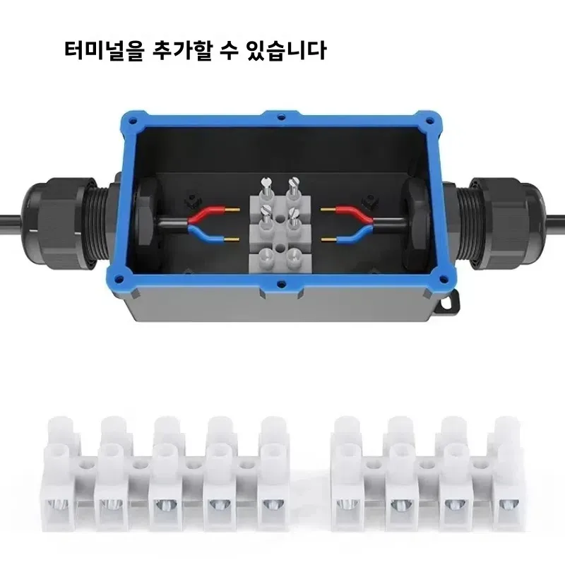 Black IP68 Waterproof Plastic Outdoor Junction Box Flame Retardant Sealed Case for Rainproof Applications