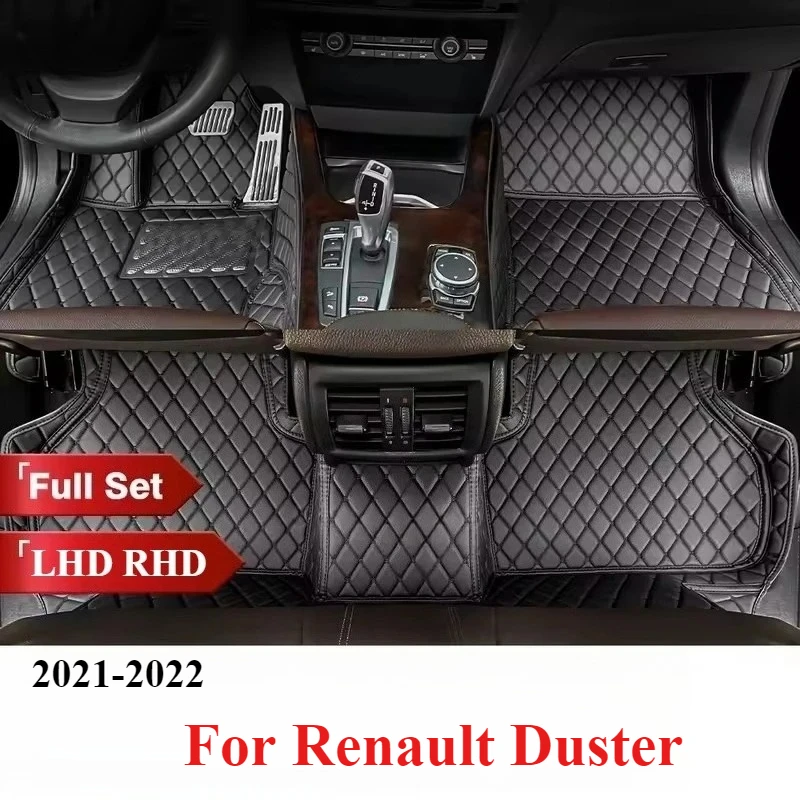 

Car Floor Mats For Dacia Duster Renault Duster HM 2021~2022 Waterproof Ptotective Pads Car Mats Full Set Car Accessories