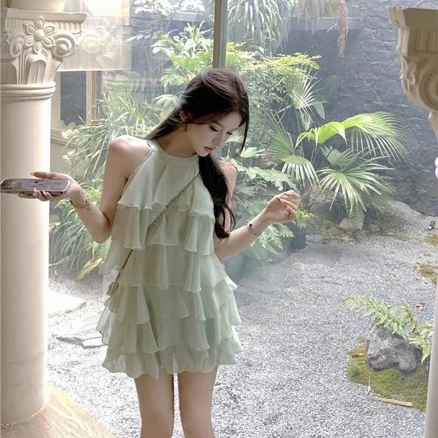 Vestidos femininos tule pérola em camadas bordado maxi saia aniversário princesa bolo fada sonhador artístico elegante doce especial