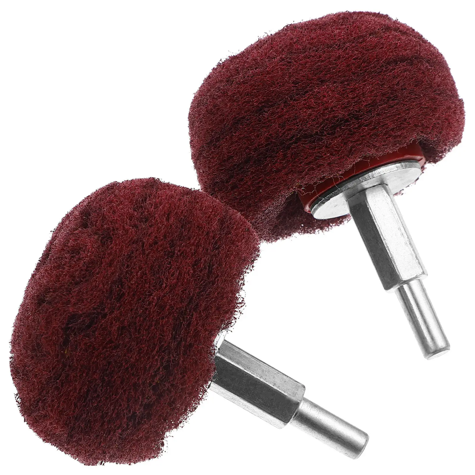 2Pcs Polishing Wheel Set Abrasive Buffing Wheels Drill Attachment Kit Scrubber Cleaning Pads Compatible Power Tools Surface Safe - view 3