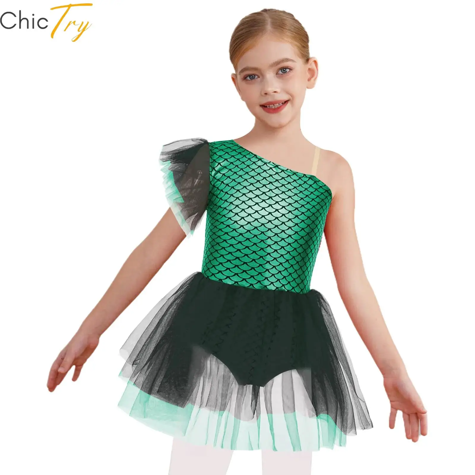 

Детское балетное гимнастическое трико для девочек, платье-русалка, костюм принцессы балерины, фантазийное тематическое вечернее платье для выступлений на сцене