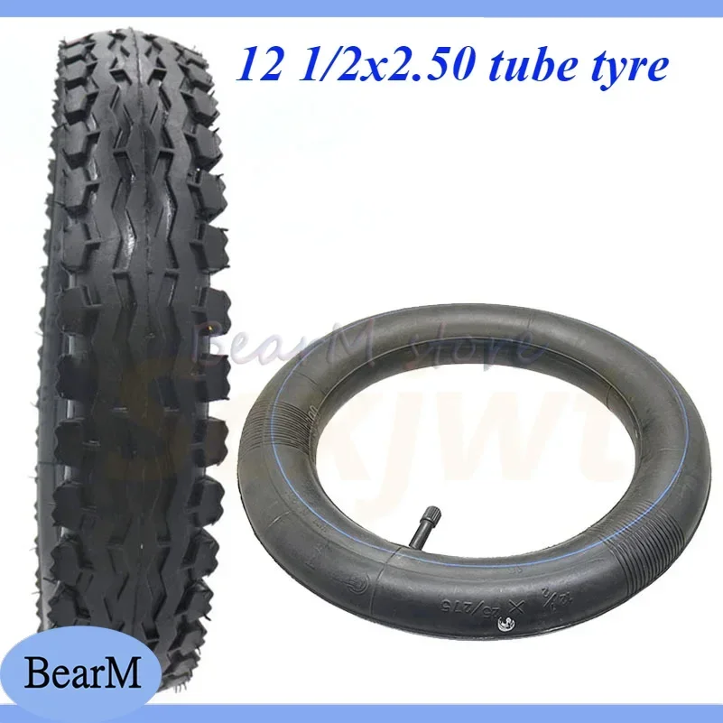 High Quality 12 1/2x2.50 Tyre or Inner Tube for 49cc Motorcycle Mini Dirt Bike Tire MX350 MX400 Scooter 12.5 *2.50