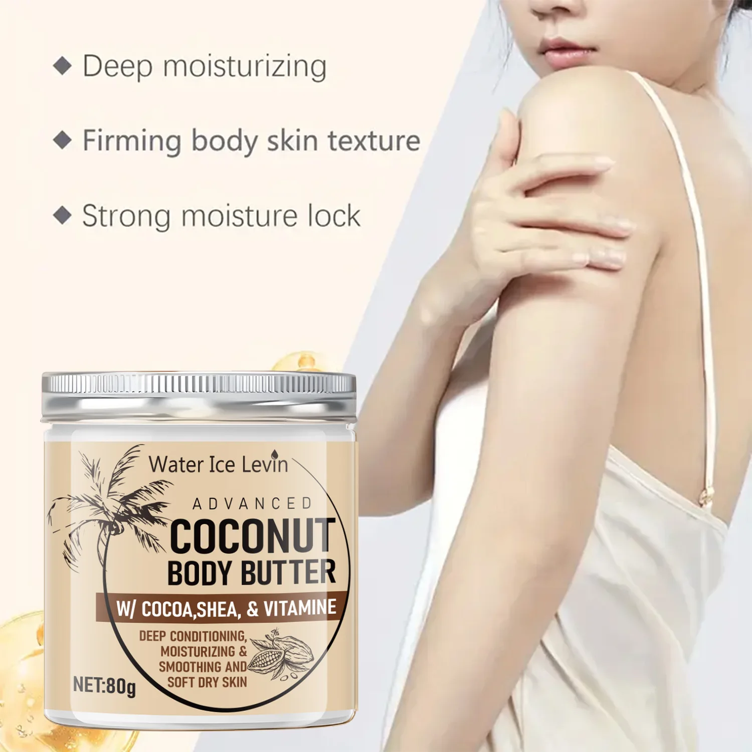 

Water Ice Levin Firming Body Lotion for Female Brightens Abdomen Thighs Hips