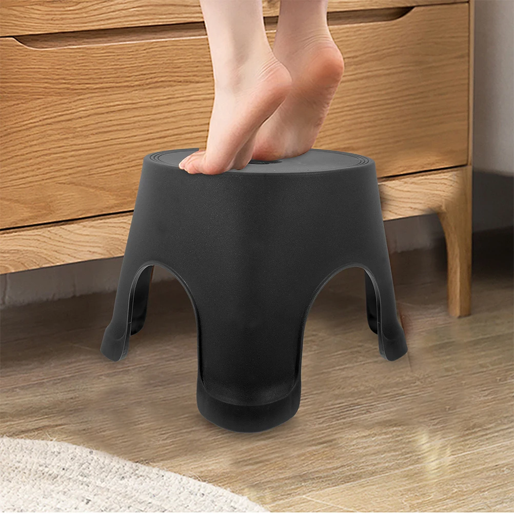 

AntiSlip Bath Stool Foot Toilet Stepping Household Adults Baby Bathroom Nonslip Design Compact PP Cute Space Save