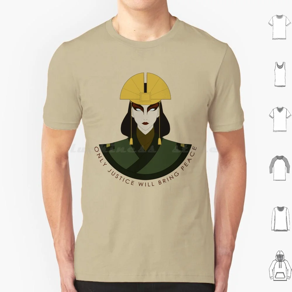 Only Justice Will Bring Peace T Shirt Men Women Kids 6xl Airbender Atla Water Earth Fire Air Kyoshi Earthbender Earth Kingdom