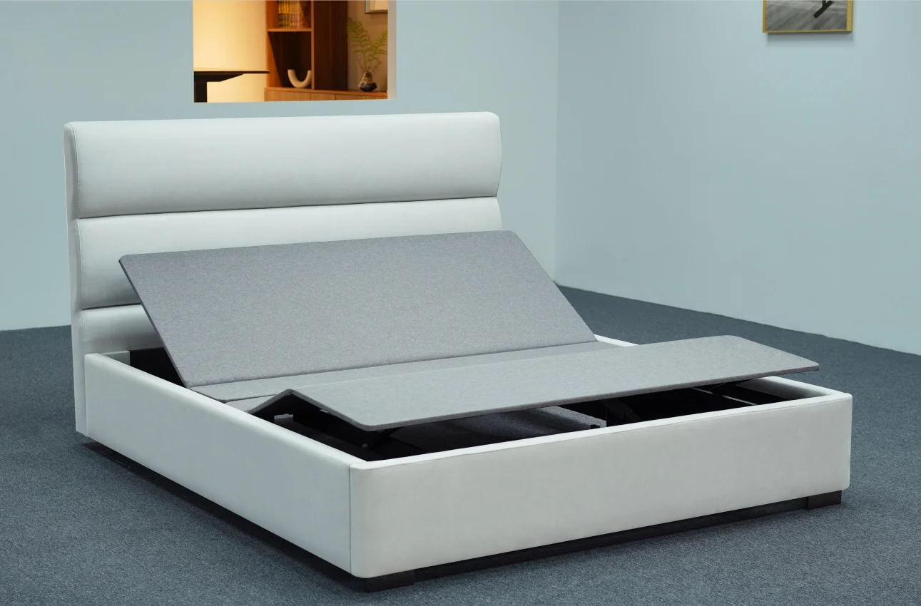 الراحة والراحة سرير فردي مزدوج XL قابل للطي من الحديد والقماش للعناية المنزلية قابل للتعديل لكبار السن