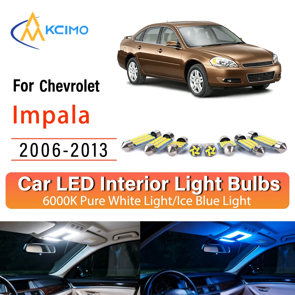 

Premium LED Interior Lights Atmosphere For Chevrolet Impala 2006-2013, Easy Install Super Bright Two Colors
