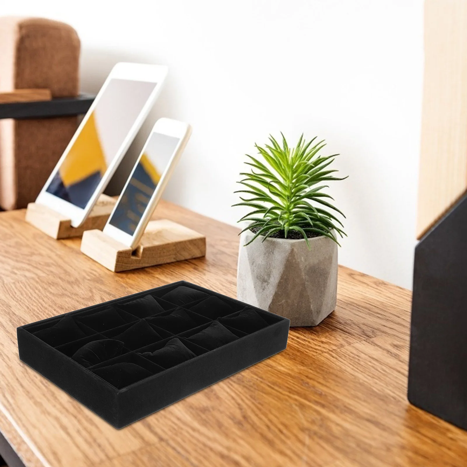 

Jewelry Tray 12 Pillows Linen Watch Organizer Bracelet Display Case Small Tray for Jewelry Storage and Display