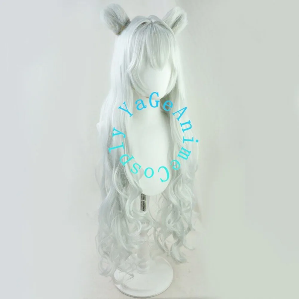Arknights Rosa Cosplay Wig Long Curly Hair Style for Spring Festival Game Expo Stage Performance and Photo Shoot