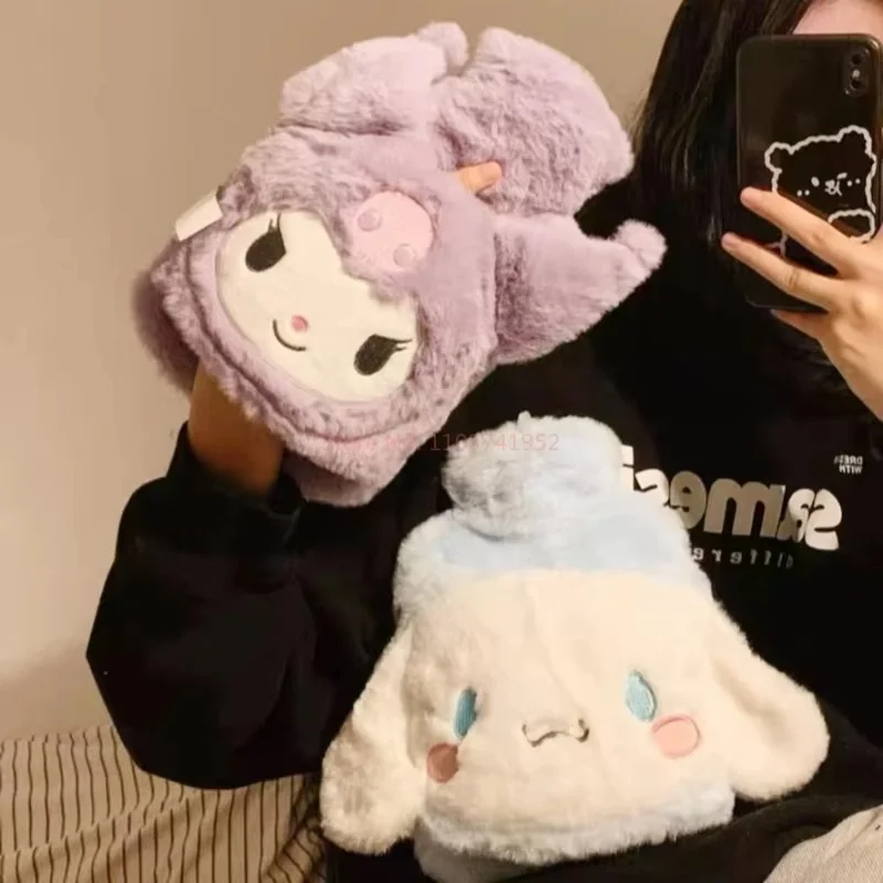 

Новая популярная бутылка для горячей воды Sanrio, 1000 мл, Hello Kitty Kuromi Cinnamoroll Melody, многоразовая бутылка для горячей воды, сумка, подарок для девочек, рождественский подарок