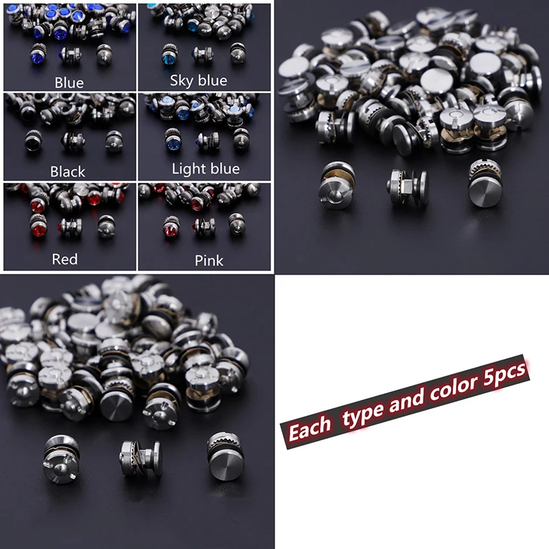 

1 Box Gemstone screws for Hair Scissors 40pcs M3.0 Screws 200pcs Gaskets Customizable Scissor accessories Barber Screw Use Tools