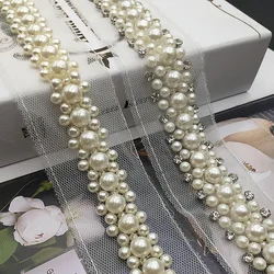 White Beaded Handmade Beaded Handmade Lace Beaded Clothing Lace Clothing Accessories