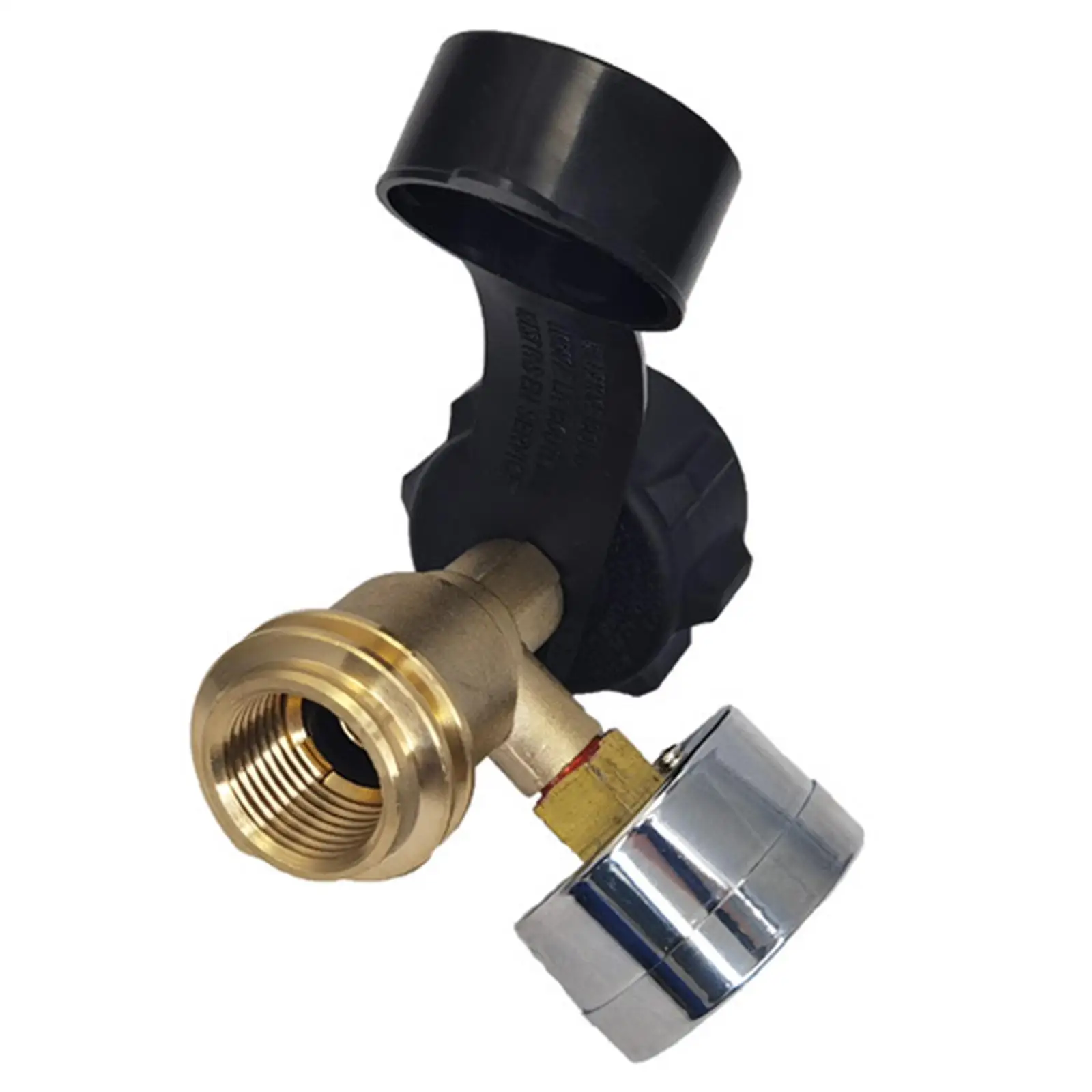 Tank RV QCC Adapter Gas Bottle Level Indicator Pressure Meter