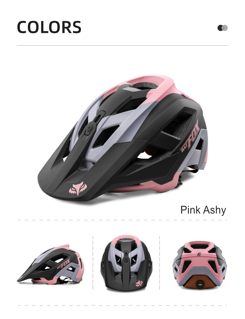 BATFOX Fahrradhelm Bestseller mit Belüftungssystem und Poröser Anpassungsfunktion für Rennrad und MTB, Sicherheitshelm für Radfahrer – Detail 14