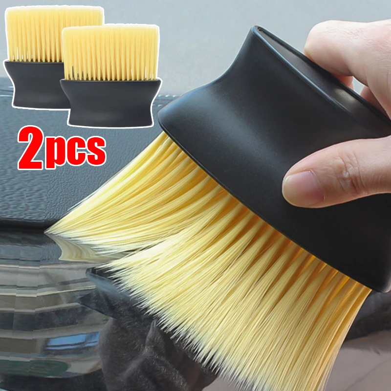 

1/2Pcs Auto Car Interior Detail Cleaning Brush Air Outlet Dashboard Dust Sweeping Brushes Home Office Duster Tools Accessories