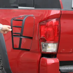 For Toyota Tacoma 2016-2022 ABS Matte Black/Glossy silver/Black Car Rear Tail Light Decorative Frame Cover Car Accessories