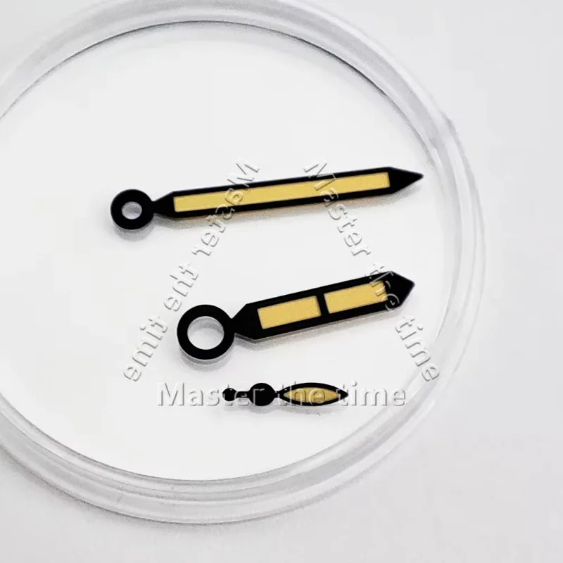 Mãos de relógio luminosas verdes para movimento st3600/ 6797/ 6498, ouro rosa/preto, acessórios de relógio de conversão manual