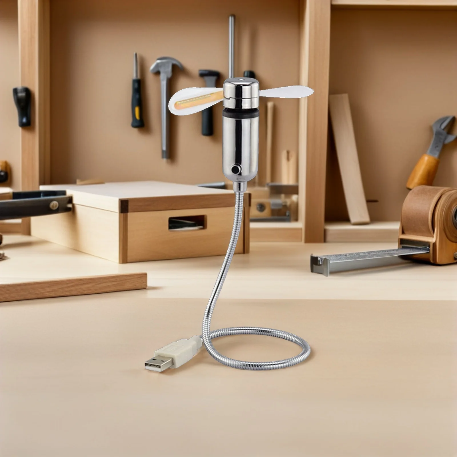 5-delige set van 5 computerventilatoren USB draagbaar met tabletkoeler Oplaadbare flexibele desktophandheld