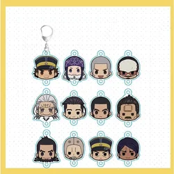 Anime Sugimoto Saichi Kochoube Asuko Tsurumi Tokushirou Asirpa Ogata Hyakunosuke Keychain Doll Acrylic Keyring Pendant for Gift