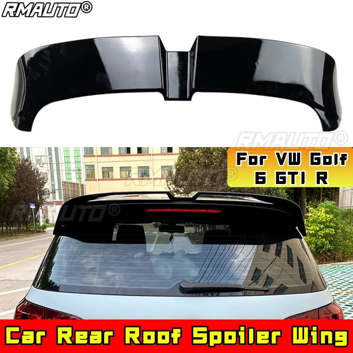 

For VW Golf 6 GTI R Body Kit Rear Roof Wing Rear Roof Spoiler Exterior Part Tunning Part