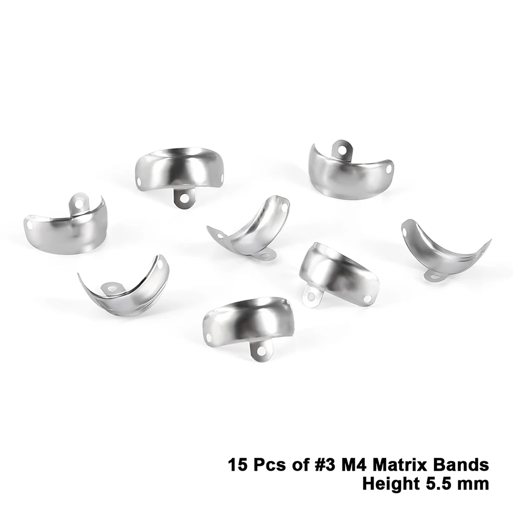 AZDENT Dental-Sektionalmatrizensystem, konturierte 50-teilige Matrizenbänder, M4-Klemmring, R7 Nickel-Titan, D3-Set, Zahnmedizinisches Material – Detail 9