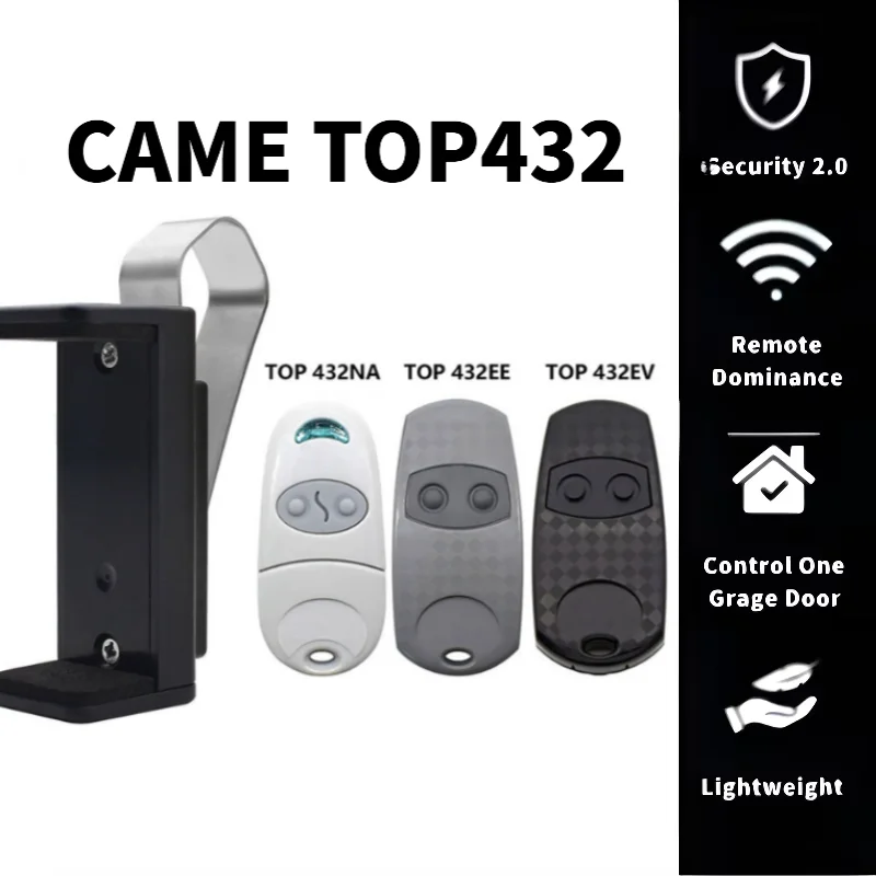 

CAME 433MHz Gate Opener Garage Door Remote Controller TOP 432NA 432EE 432EV Transmitter