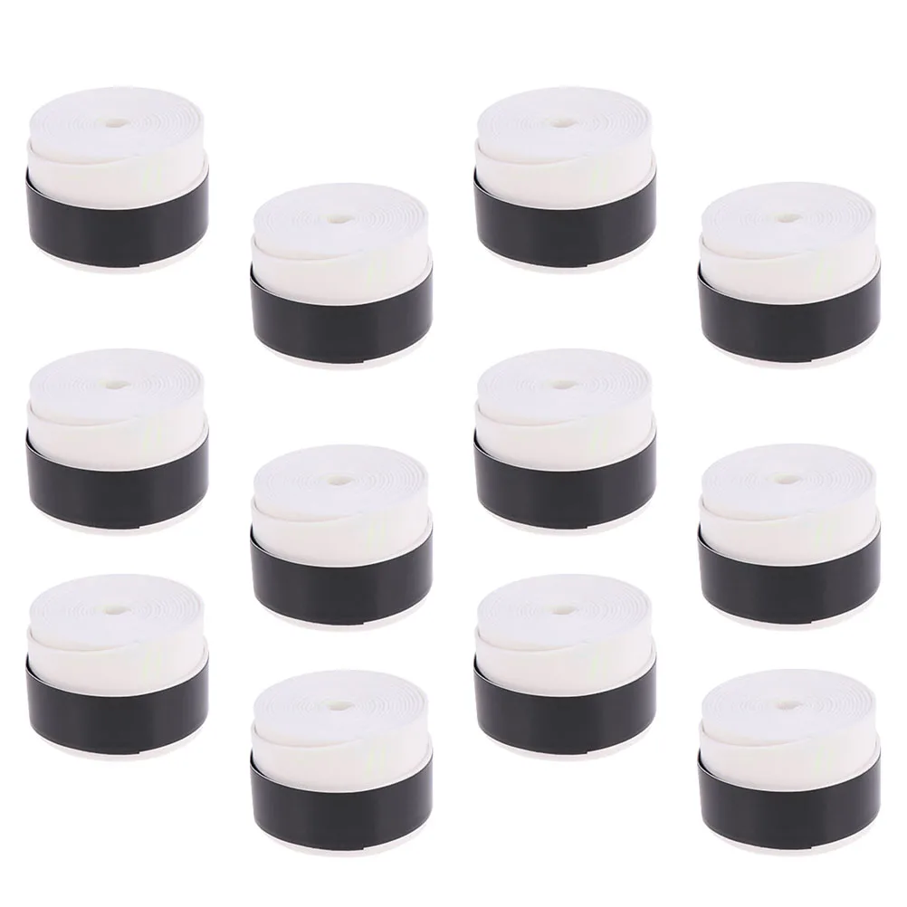 

12 Pcs Sweatband Grip for Tennis Racket Overgrip Wrap to Racquet Sport Tape Accessories Dry Scrub Pu