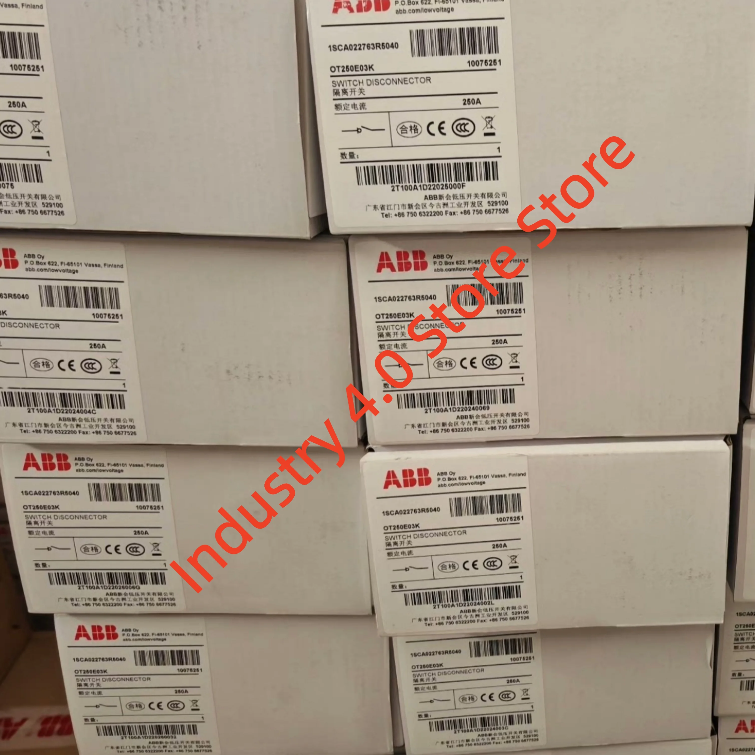 Novo original ot250e03k 1sca022763r5040 ot250e03p 1sca022710r0100 interruptor de isolamento