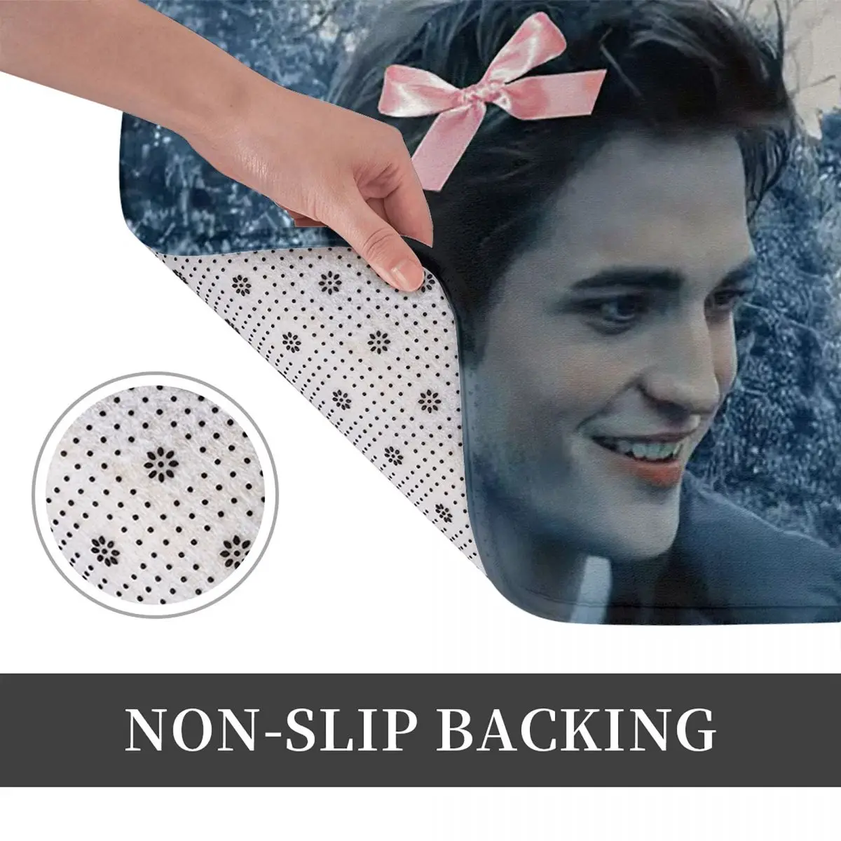 Edward Cullen Twilight Anti-slip Doormat Floor Mat Dust-proo Carpet Rug for Kitchen Entrance Home Balcony Footpad Mats
