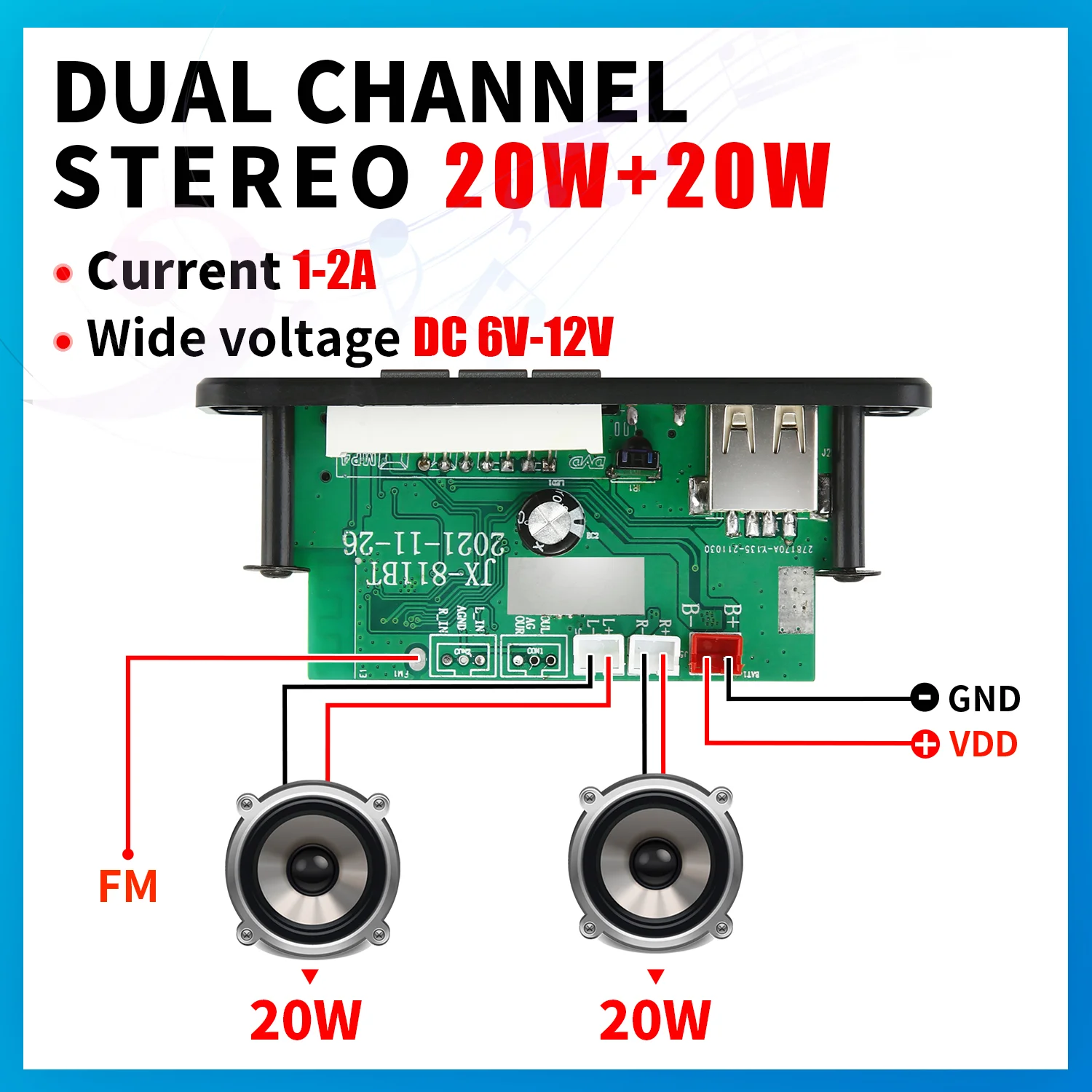 مجموعة فك تشفير السيارة بدون استخدام اليدين ، بلوتوث ، MP3 ، WMA ، WAV ، APE ، الصوت ، من من ، ميكروفون ، USB ، TF ، راديو FM ، مشغل موسيقى ، مكبر صوت ، DC ، 12 فولت
