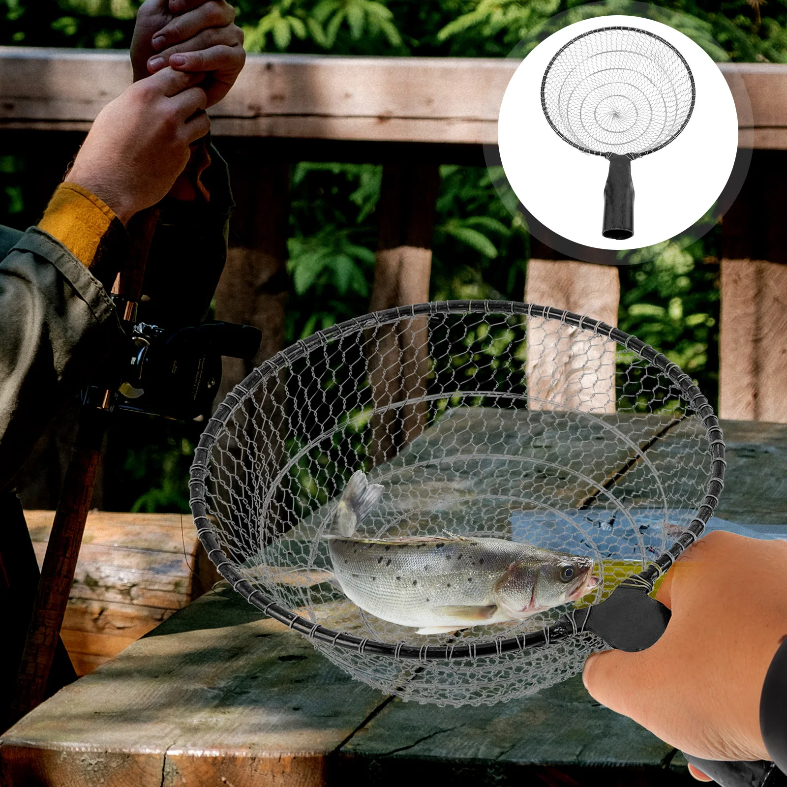 

Fishing Large Capacity Sturdy Lightweight Portable Gill Net for Freshwater Saltwater Boat Kayak Fly Fishing Casting Net Reel