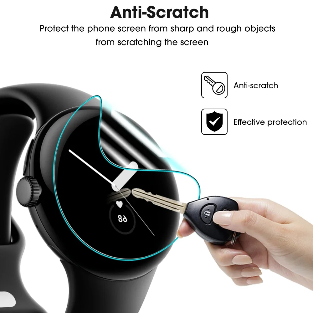 Screen Protector TPU Film For Google Pixel Watch 3 41MM 45MM Watch2 Watch1 HD Clear Soft Hydrogel Films For Pixel Watch3