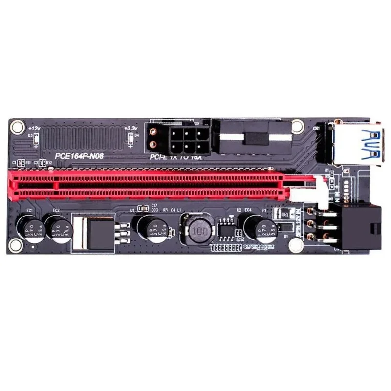 بطاقة مهايئ USB 3.0 PCI-E Riser, VER 009S, Express 1x, 4x, 8x, 16x, موسع Pcie, SATA, 15Pin إلى 6 Pin Power