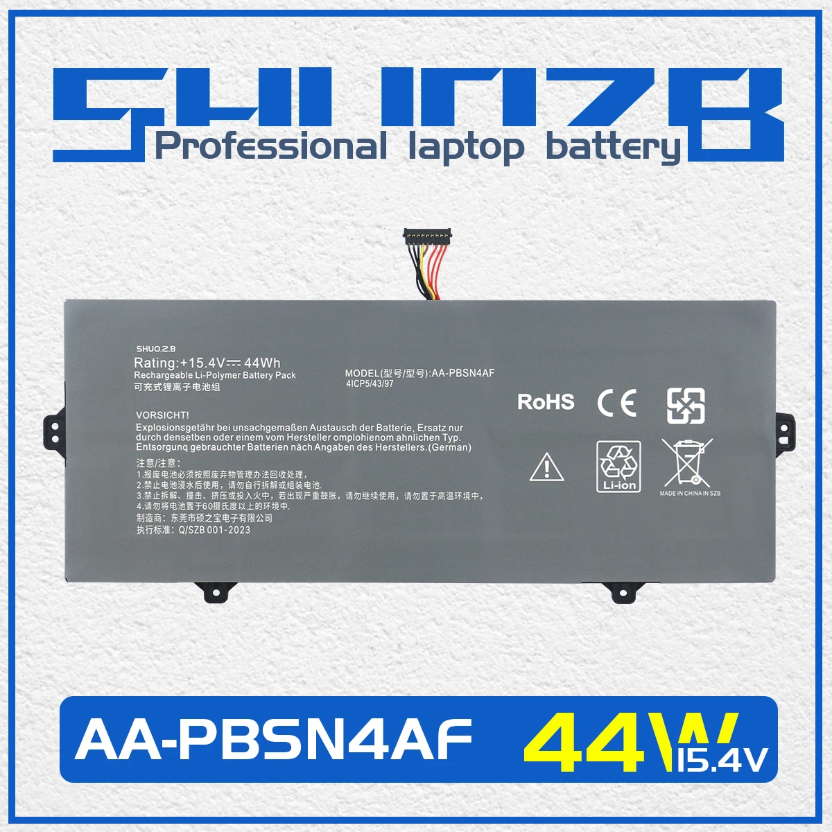 

SHUOZB AA-PBSN4AF Laptop Battery For Samsung Notebook Pen 13 NP930SBE NT930SBE NP930SBE-K01US NT930SBE-K38 NP730XDA NP750XDA