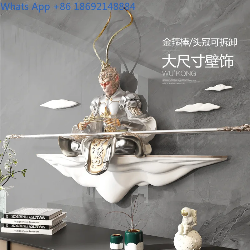 فن جداري مريح ثلاثي الأبعاد من Monkey King لتزيين غرفة المعيشة وغرفة النوم #2