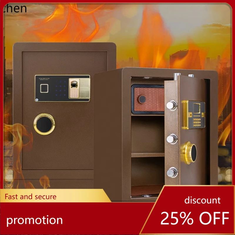 

ZMLsafe household WIFI alarm anti-theft fireproof safe fingerprint electronic heavy-duty password box lock machinery