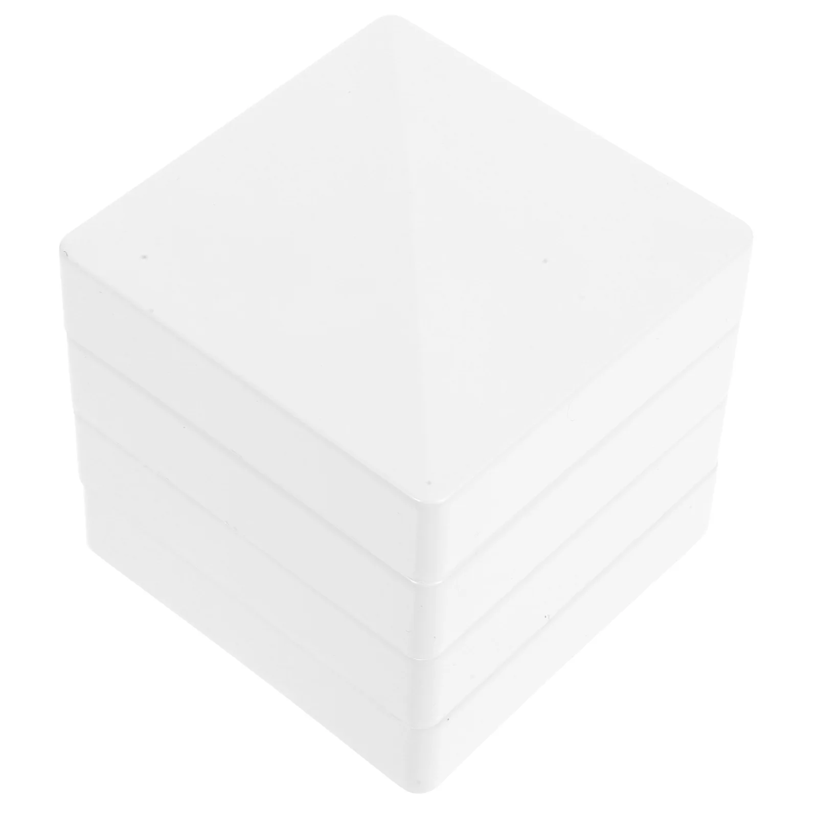 

4pcs Fence Post Cap Pyramid Toppers White Cover 75mm Vinyl Post Protection Durable Waterproof Outdoor Decking Covers Hardware