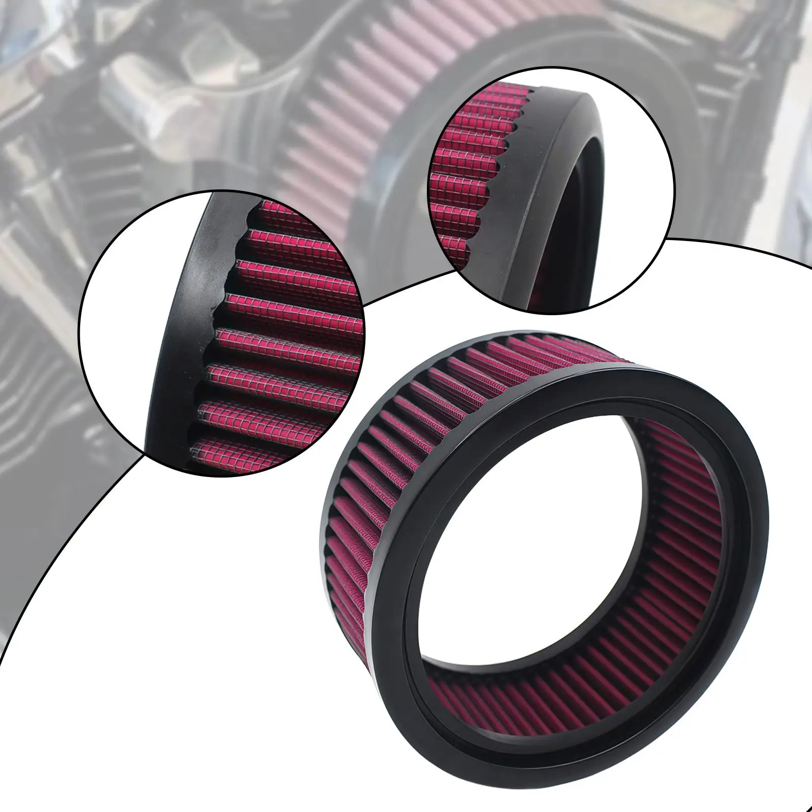 

Motorbike Air Filter Intake Practical Parts Assembly Sturdy Repair Accessories Air Filters Air Filter Elements Replace Parts