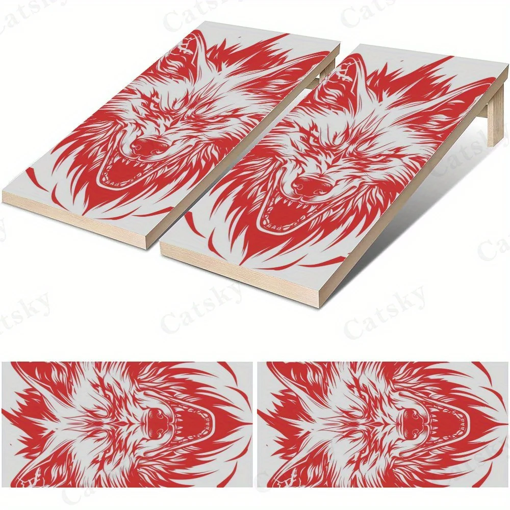 Fierce Red Wolf Hea…