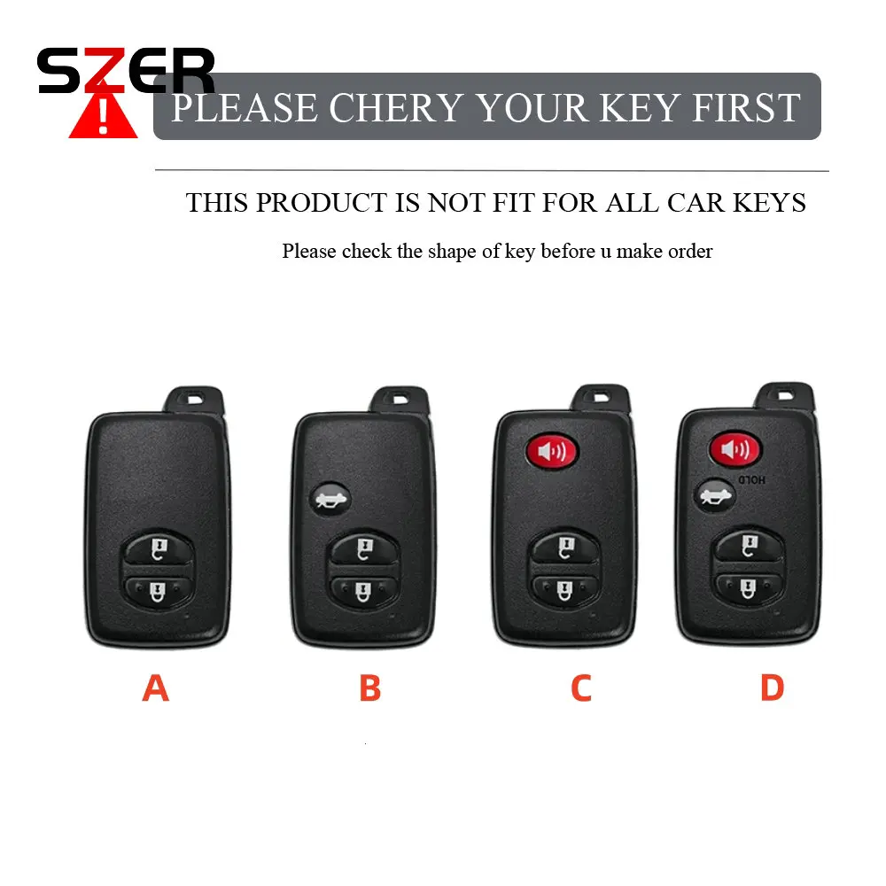 2 3 4 Button Car Key Case for Toyota Prius 30 Alpha Aqua Land Cruiser Auris for Lexus LC 200 Key Cover Holder Remote 2012 - 2014