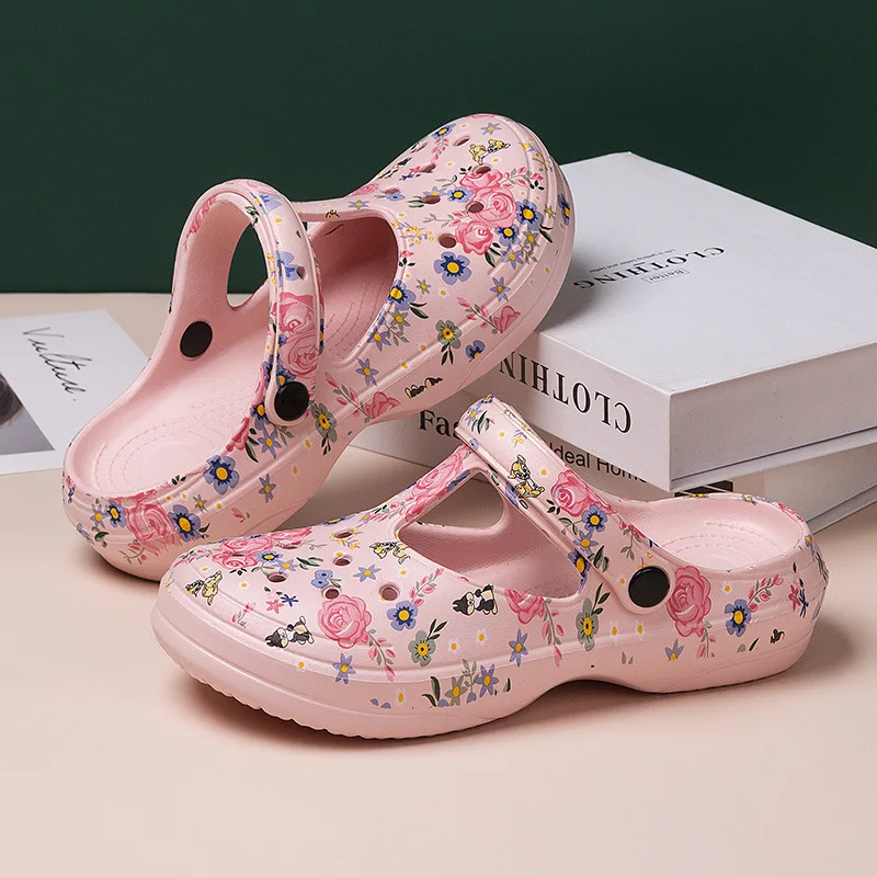 Bebealy Fashion Thick Sole Slippers Women Outdoor Wear-resistant Leisure Sandals Classic EVA Shoes Waterproof Beach Shoes Women image 5