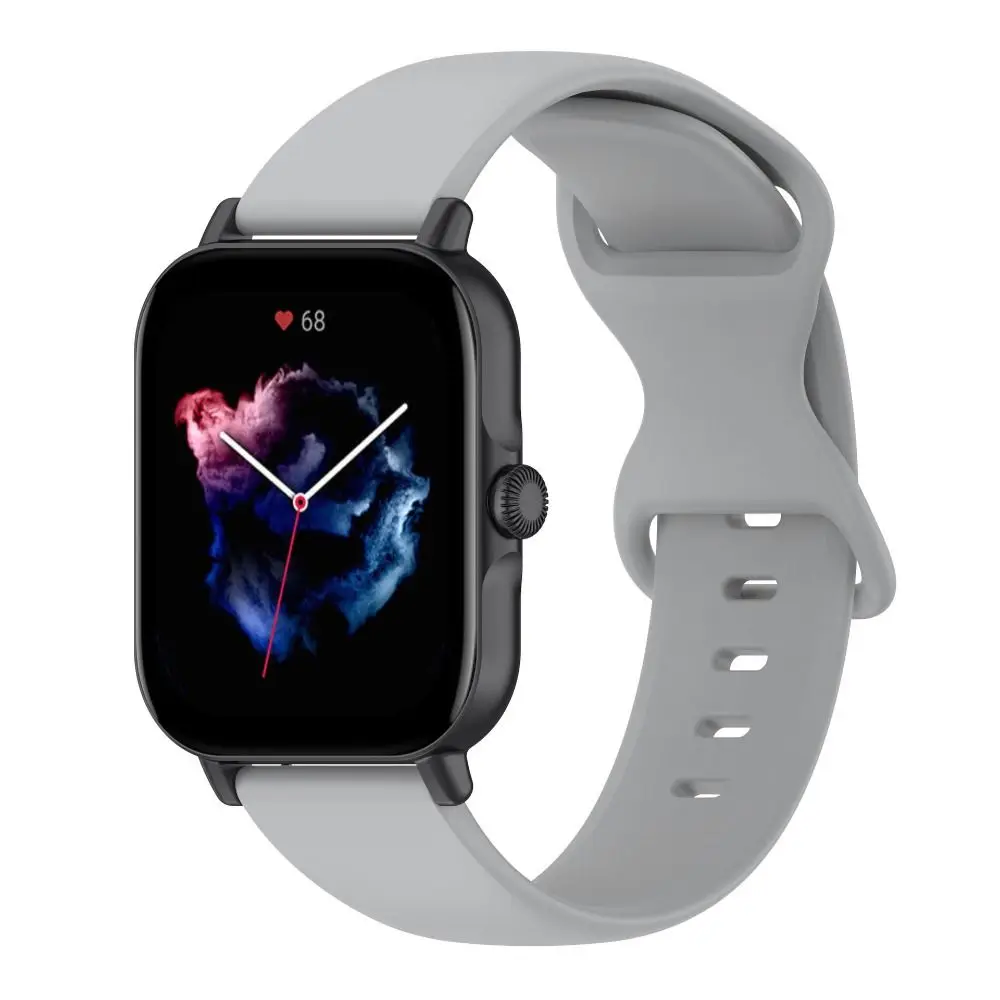 ใหม่นาฬิกาซิลิโคน 20 มม.แฟชั่นสายนาฬิกาซิลิโคนสําหรับ Amazfit GTS/4/3/2/Amazfit Bip 3 Pro สําหรับ Amazfit GTS/4/3/2