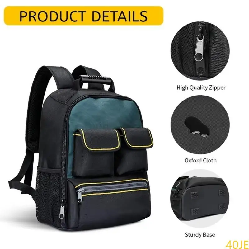 

40JE Reinforced Bottom Electrician Tool Backpack for Stability and Long Lasting Use