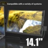 휴대용 LCD 노트북 확장 화면, 4K 게임 모니터, 노트북용 컴퓨터 디스플레이 모니터, USB C 3 1, 14, 1 인치 1