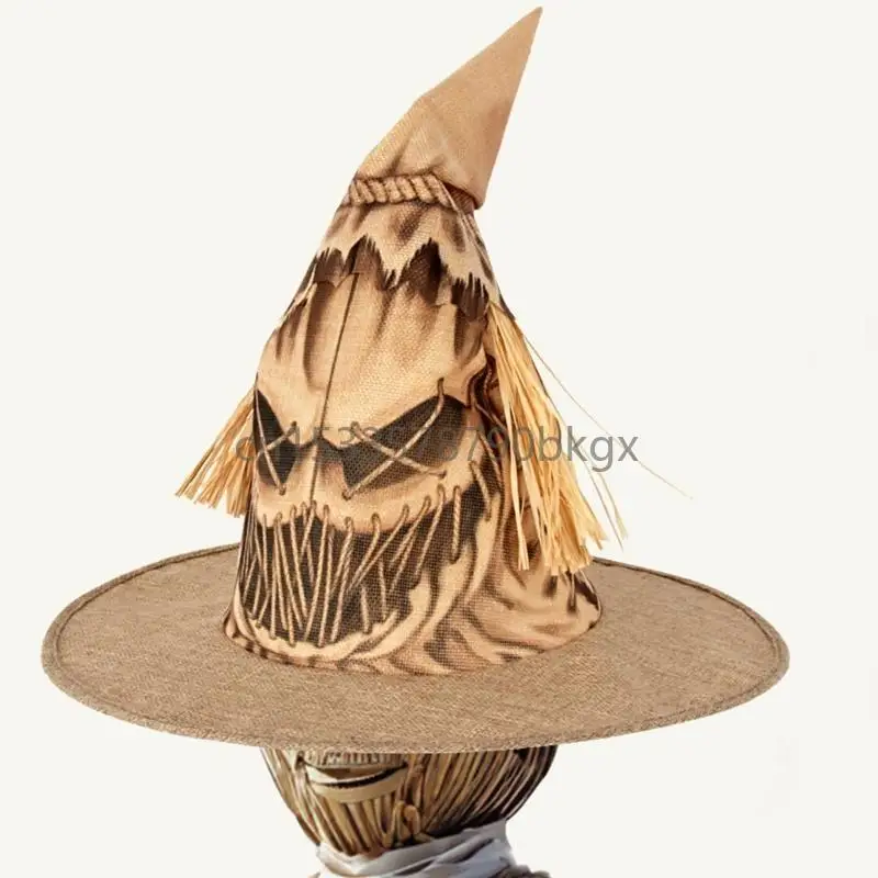 

Light weight Scarecrows Witch Hat Halloween Role Playing Hat Fashion Headgear for Halloween Parties J78E