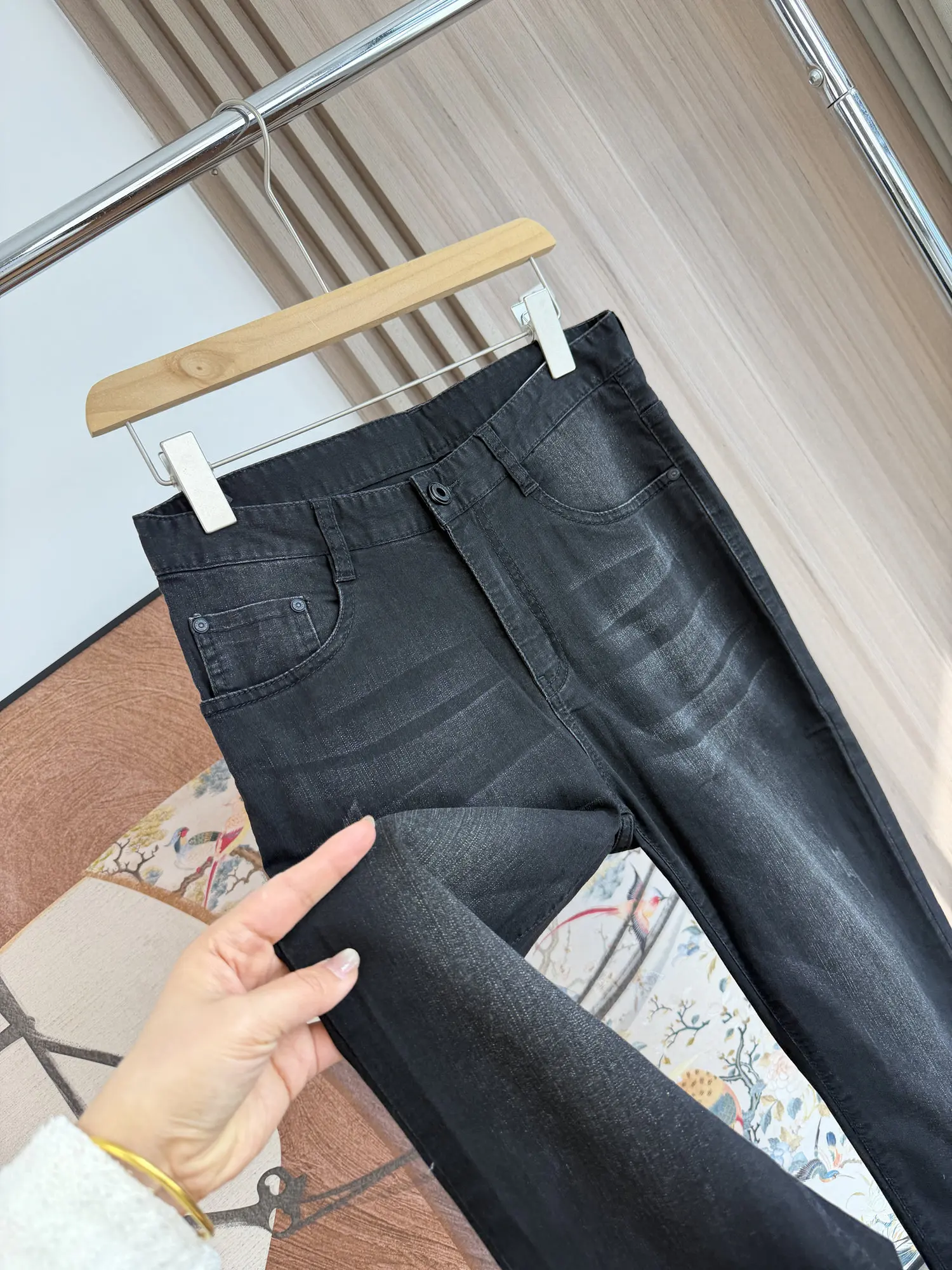 

Мужские износостойкие удобные эластичные джинсы прямого кроя, модные повседневные, со средней посадкой, на молнии, однотонные, весна-осень