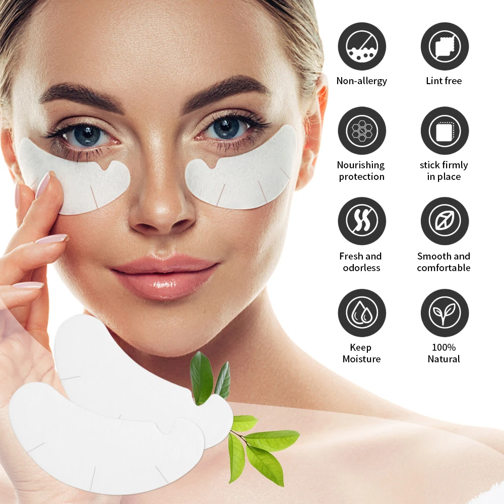 Augenklappen einmalige Transplantation Wimpern Isolation Augenklappe U-Form gefälschte Wimpern Aufkleber Wimpern verlängerung liefert Patches Make-up-Tools